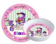 Baby Girl's Personalized Dish Set