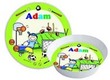 Sports Scene Personalized Plate and Bowl Set