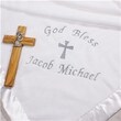 Embroidered Personalized Baptism of Christening Blanket