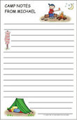 Personalized Campfire Camp Note Pad (envelopes available)