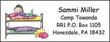 Personalized Camp Bunk Bed Address Labels For Girls
