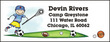 Personalized All Sports Camp Address Labels