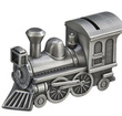 Silver Train Personalized Bank with Matte Finish