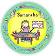 Craft Girl Personalized Plate