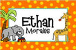 Zoo Animals Personalized Placemat