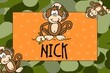 Camo Monkey Personalized Placemat
