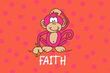 Pink Monkey Personalized Placemat
