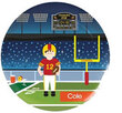 Personalized Football Player Plate