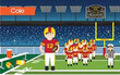 Personalized Football Player Placemat