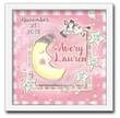 Over the Moon Personalized Baby Girl Wall Art