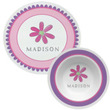 Flower Power Personalized Plate & Bowl Set