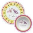 Garden Party Personalized Plate & Bowl Set