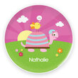 Turtle & Happy Bird Personalized Plate