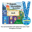 Super, Incredible,Big Brother Personalized Book with Medal