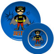 Super Boy Personalized Plate & Bowl Set