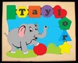 Elephant Puzzle Name Board