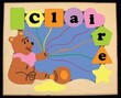 Personalized Honey Bear Puzzle Board